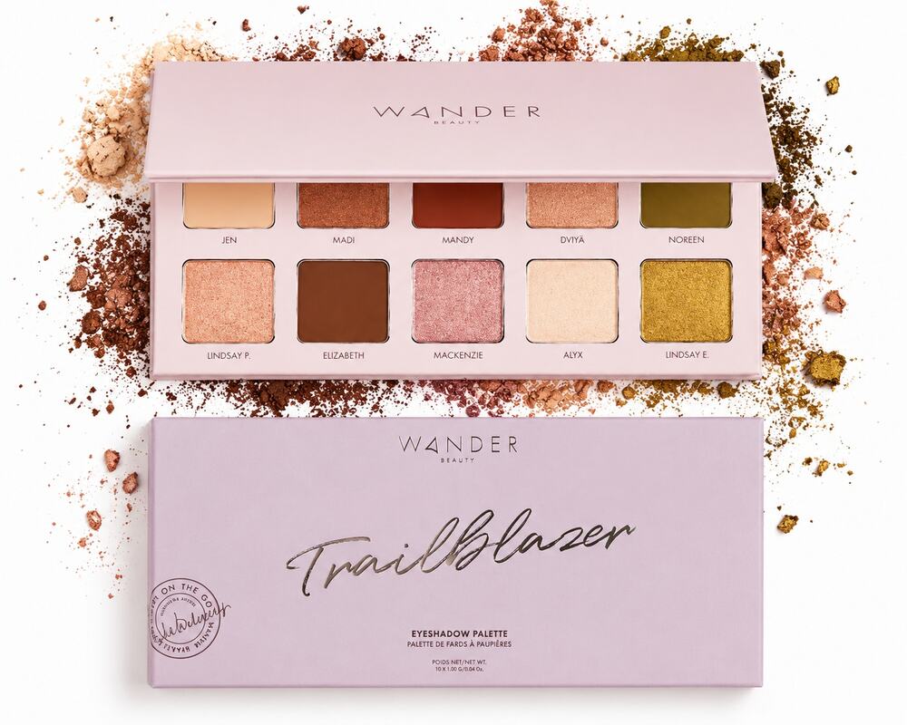 Wander Beauty Trailblazer Eyeshadow Palette 10 Shade Full Size New In Box